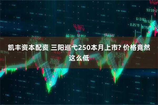 凯丰资本配资 三阳巡弋250本月上市? 价格竟然这么低