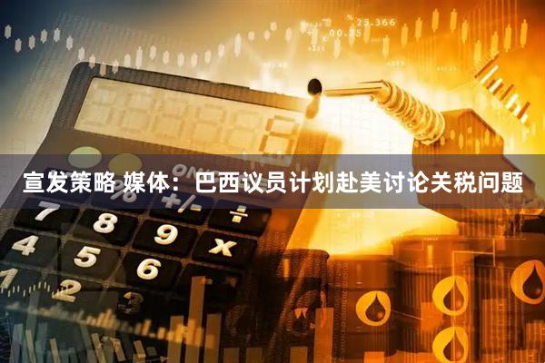 宣发策略 媒体：巴西议员计划赴美讨论关税问题