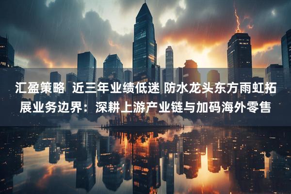 汇盈策略  近三年业绩低迷 防水龙头东方雨虹拓展业务边界：深耕上游产业链与加码海外零售