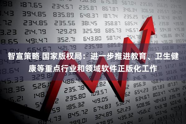 智宣策略 国家版权局：进一步推进教育、卫生健康等重点行业和领域软件正版化工作